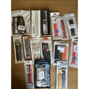 Smart Watch Band Lot Mixed Sizes Styles Silicone Metal Unbranded New
